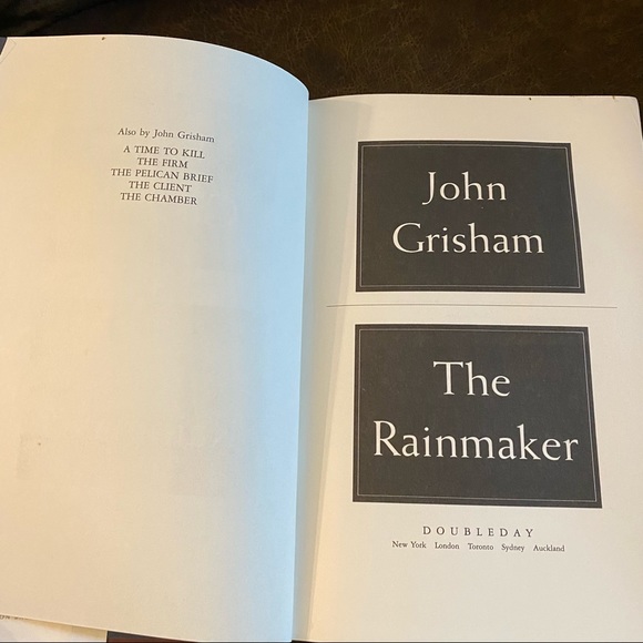 The Rainmaker by John Grisham, 1st Edition, 1st Printing, Hardcover Dustjacket - Picture 9 of 11